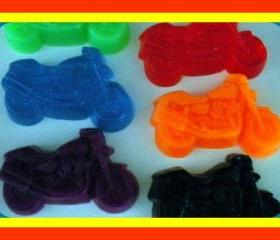 Soap Party Favors - Motorcycles - Your Choice of Fragrances and Colors - Set of 8