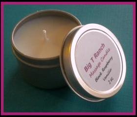 Candle - NEW - Mini Black Raspberry Vanilla Soy Massage Candle - 2 oz