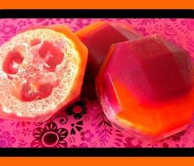 Loofah Soap - READY TO SHIP - Sex on the Beach Goat Milk Soap Exfoliator