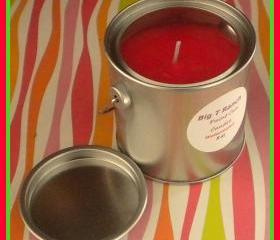 Candle - Paint Can Soy Candle - Juicy Watermelon scented - 8 oz