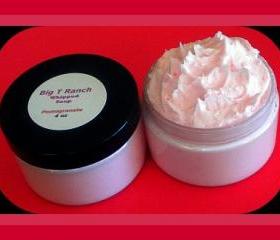 Whipped Soap - Soap in a Jar - Pomegranate - 4 oz