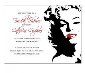 Marilyn Monroe Themed Invitations