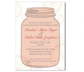 Mason Jar Custom Invitation