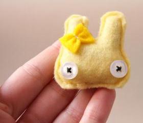 candy bunny - pastel colors - brooch pin - romantic lovely cute- CHOOOSE YOUR COLOR