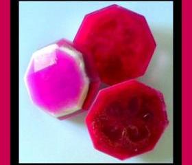 Loofah Soap - READY TO SHIP - Black Raspberry Vanilla Goat Milk Soap Exfoliator