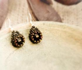 Free Shipping Night Dreams. Black bead wrapped earrings. Office Fashion jewelry. tbteam spteam stylistteam