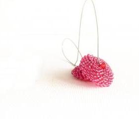 Crimson berry - sweet pink earrings. Mothers day gift idea. Spring fashion tbteam