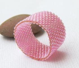 Custom Band Ring. Pink Rose.eco friendly jewelry, holiday party gift idea under 25 tbteam spteam stylistteam