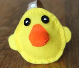 Duck Rubber Ducky Plush Toy Pincushion Feltie Felt