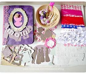 Happy Mother's Day Album Kit using Crate paper - Mia Collection 