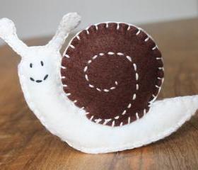 Snail cute Teddy Bear Plush Toy Pin cushion handmade - Sally the Snail Felt
