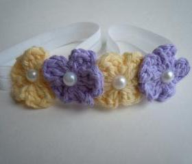 Crochet Mini Flower Headband