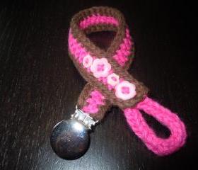 Knit and Crochet Pacifier Holder
