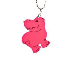 Hippo Necklace,Neon Pink Plexiglass Jewelry,Lasercut Acrylic,Gifts Under 25