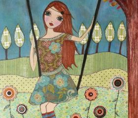 Art Print - Just thinking