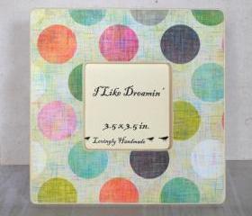 Colored Dots Picture Frame