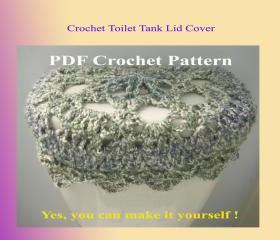 Crochet Pattern - Toilet Tank Lid Cover (2VC2012)