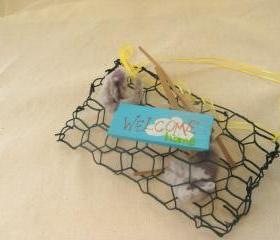 Garden Bird House Birds Nest Earth Day ornament bird nest builder recycled