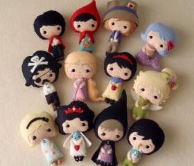 Fairy Tale Dolls pdf Patterns - You Choose Four