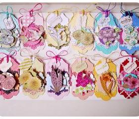 Year of Flower Tags for Scrap booking / card making/ gift etc 