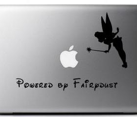 Vinyl Laptop decal - Powered by Fairy Dust