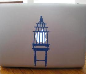 Bird Cage vinyl laptop or wall decal