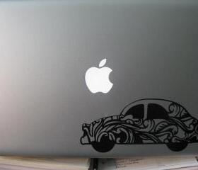 VW Beetle Vinyl Laptop Decal