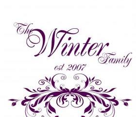 Family Name or Monogram, Vinyl Decal- UK Seller