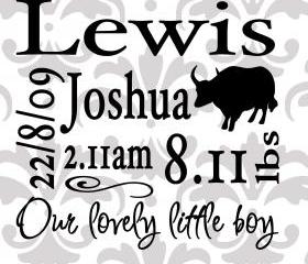 Newborn Wordie vinyl decal - UK seller
