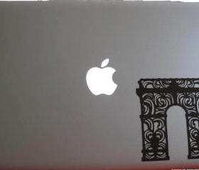 Je T'aime Paris - Arc du Triomphe laptop decal