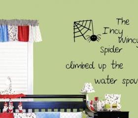 Incy Wincy Spider Wall Decal