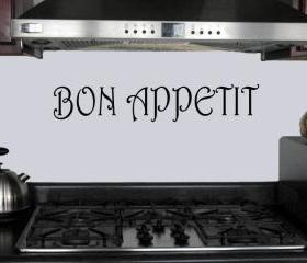Bon Appetit vinyl kitchen decal - UK seller