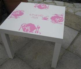 Children's play table decals, cafe, tea parties