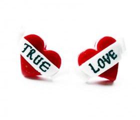  True Love Heart Stud Earrings
