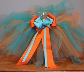 Orange & Teal Tutu (6-12 Months Size)