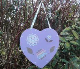 Lilac Flowers Heart
