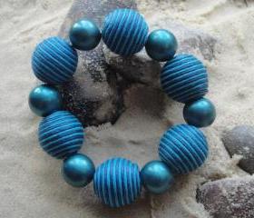 Blue Chunky Bracelet
