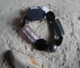 Purple-Black Chunky Bracelet