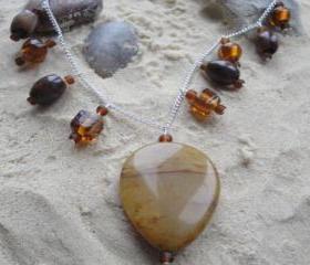 Brown Pendant Necklace