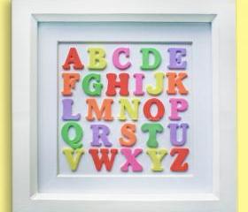 Multicoloured Alphabet Wall Art