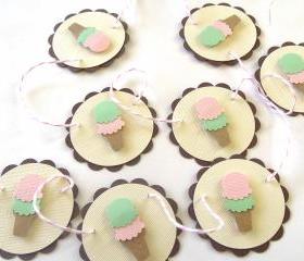 Ice Cream Social Garland - 1 yard