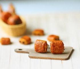 Food Earrings - Pain Au Chocolat Earrings Stud