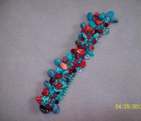 Beaded Knitted Bracelet