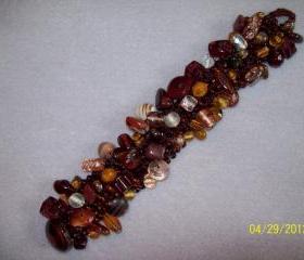 Beaded Knitted Bracelet