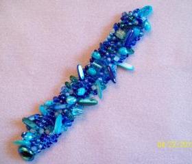 Beaded Knitted Bracelet
