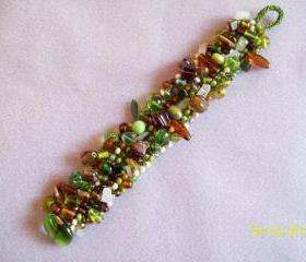 Beaded Knitted Bracelet