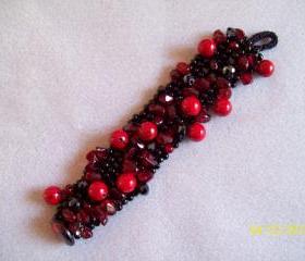 Beaded Knitted Bracelet