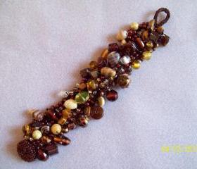 Beaded Knitted Bracelet