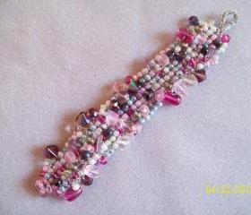 Beaded Knitted Bracelet