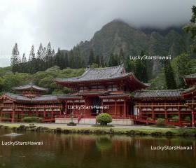 Byodo-In Temple in Valley of the Temples in Kaneohe, Hawaii